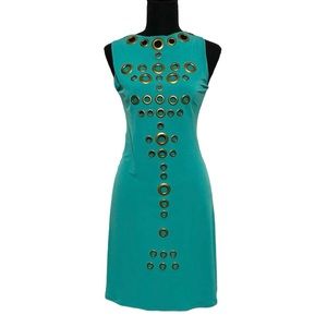 Eva Varro Aqua Silver Mini Dress S
